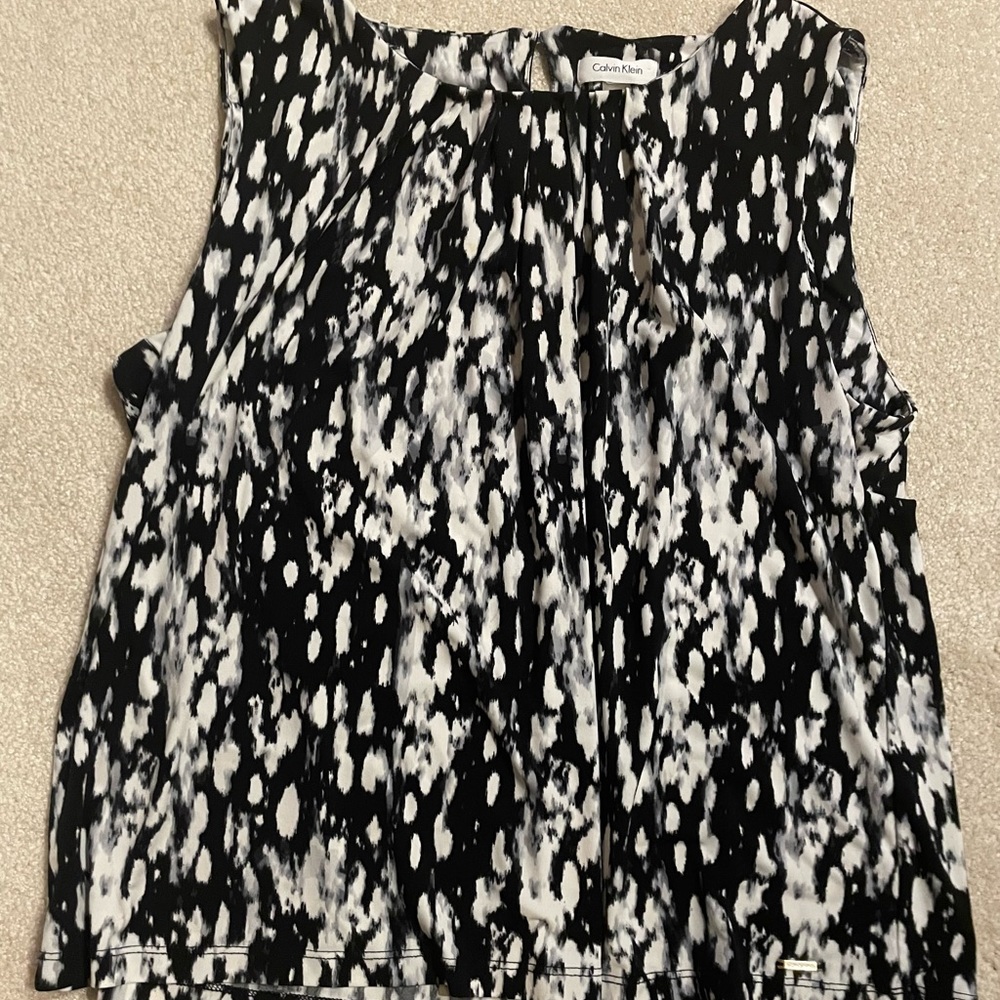 Calvin Klein shell black and white, 2X